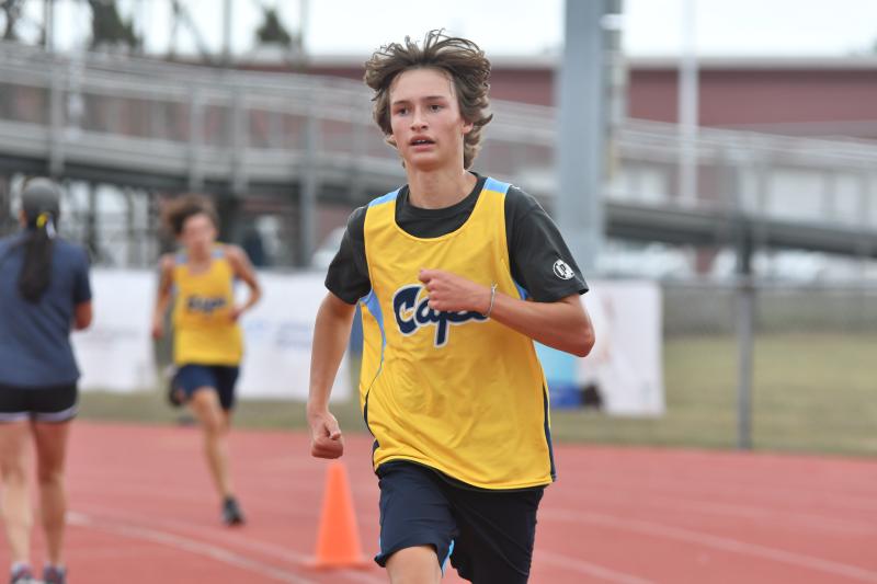 Mariner top runner Dylan Harp.